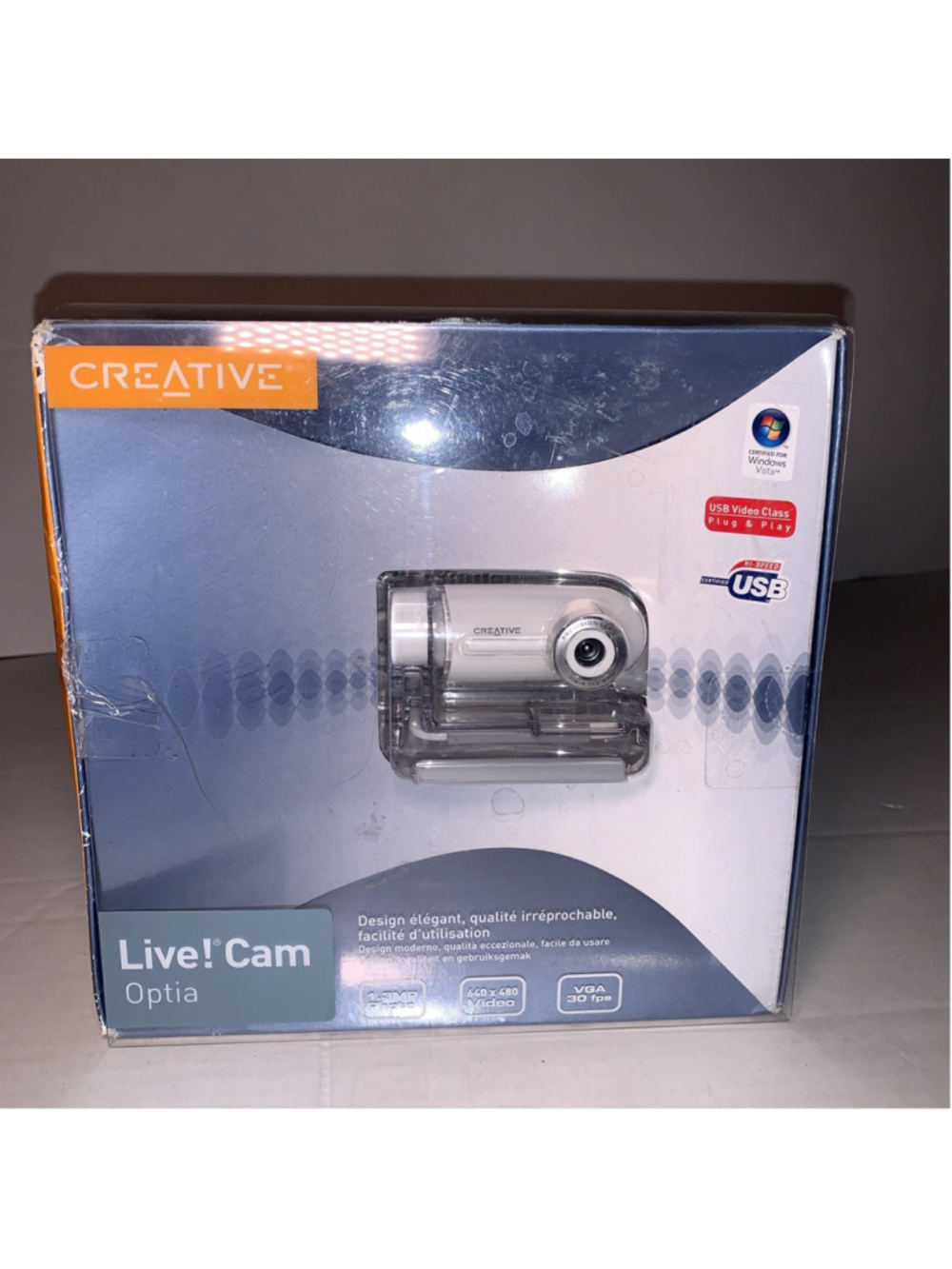Creative Live! Cam Optia Webcam USB Plug & Play With LED Indicator NWB